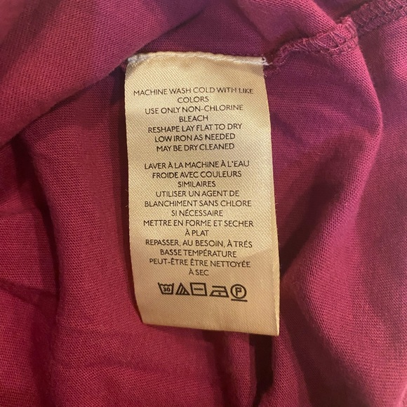 Anthropologie Pilcro Tulle Mesh Tee in Raspberry - Picture 7 of 12